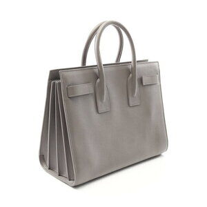 Saint Laurent Paris Classic Sac Jour leather de handbag gray